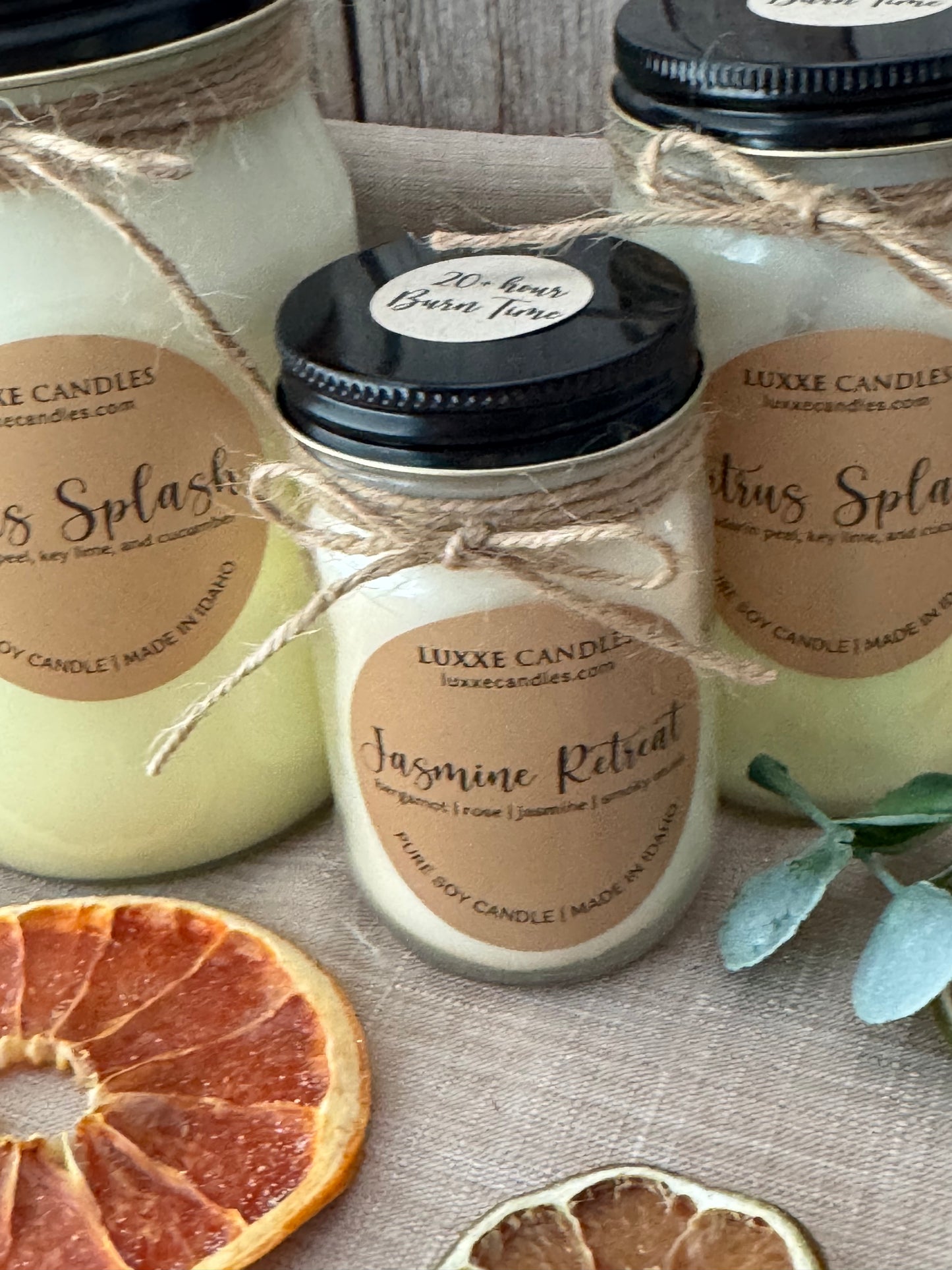 Citrus Splash Jar Candle | Organic Soy Candle