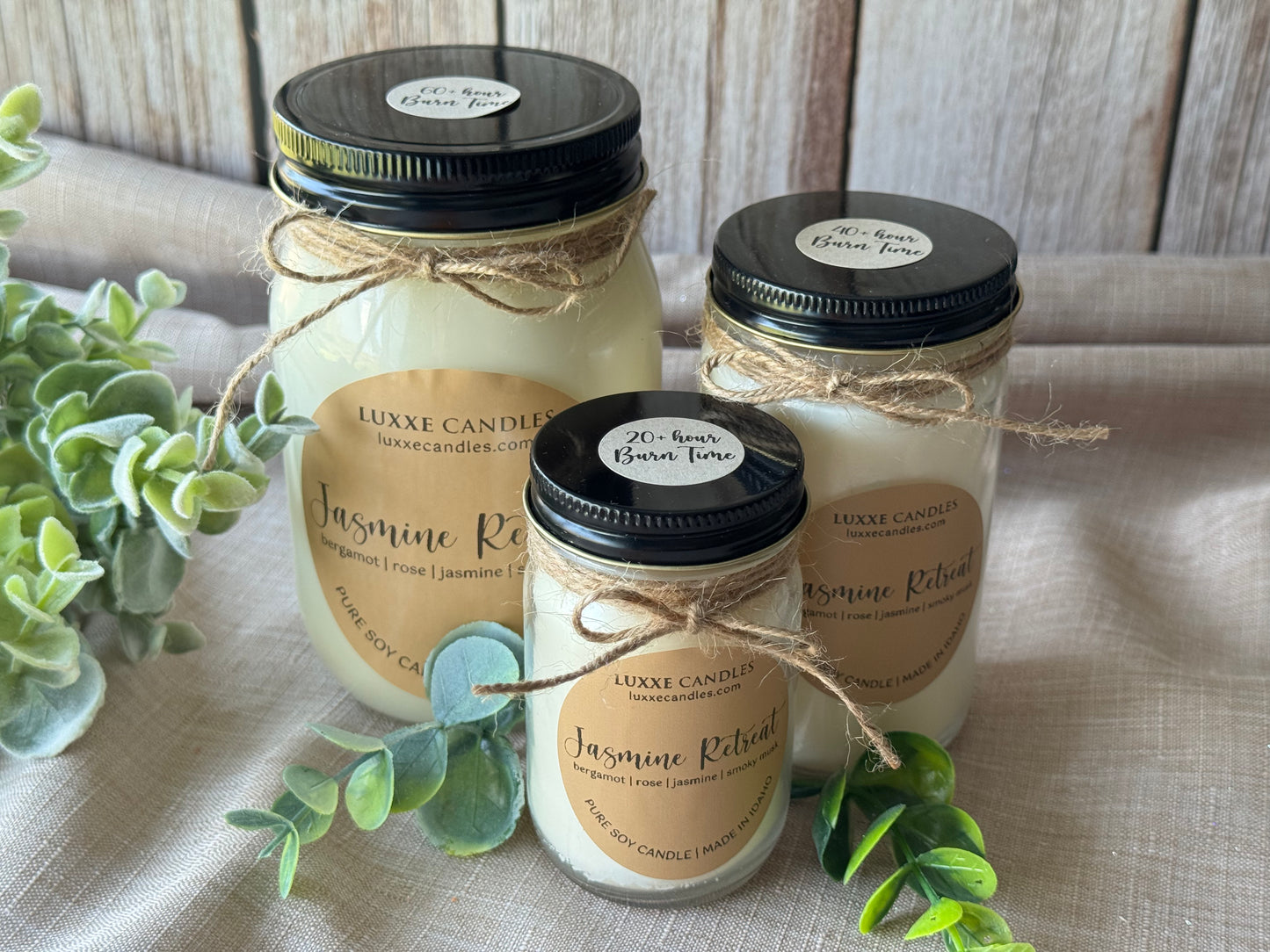 Jasmine Retreat Candle | Organic Soy Candle