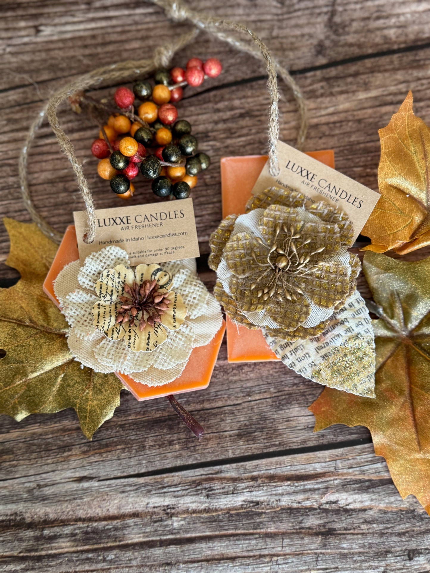Pumpkin Spice Air Fresheners | Highly Scented Soy Wax | Long Lasting Scent