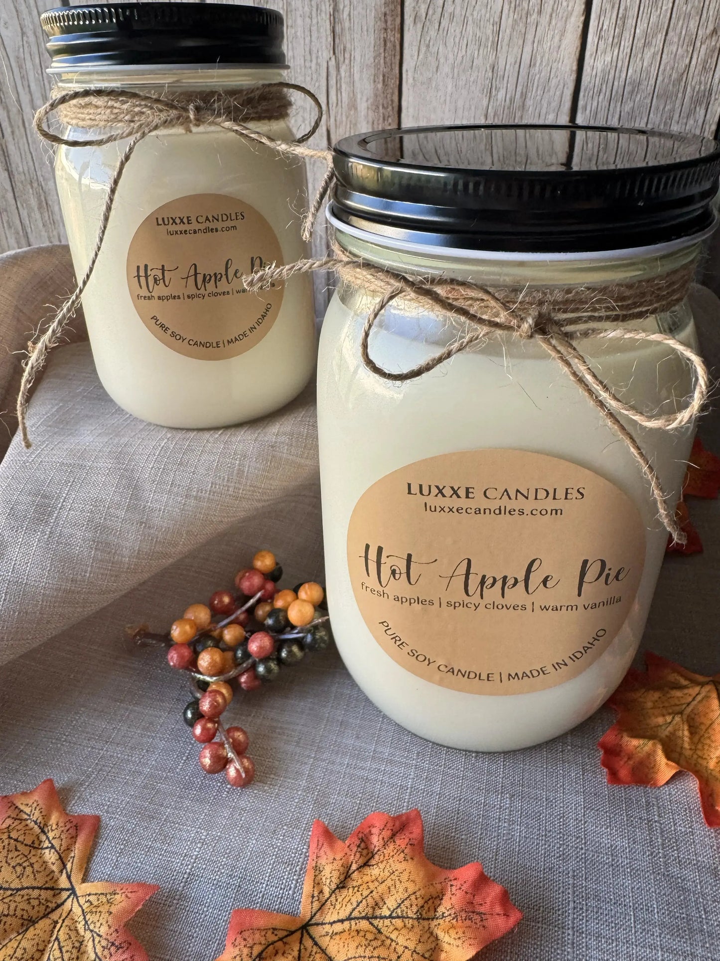 Hot Apple Pie Fall Scent | Organic Soy Candle My Store