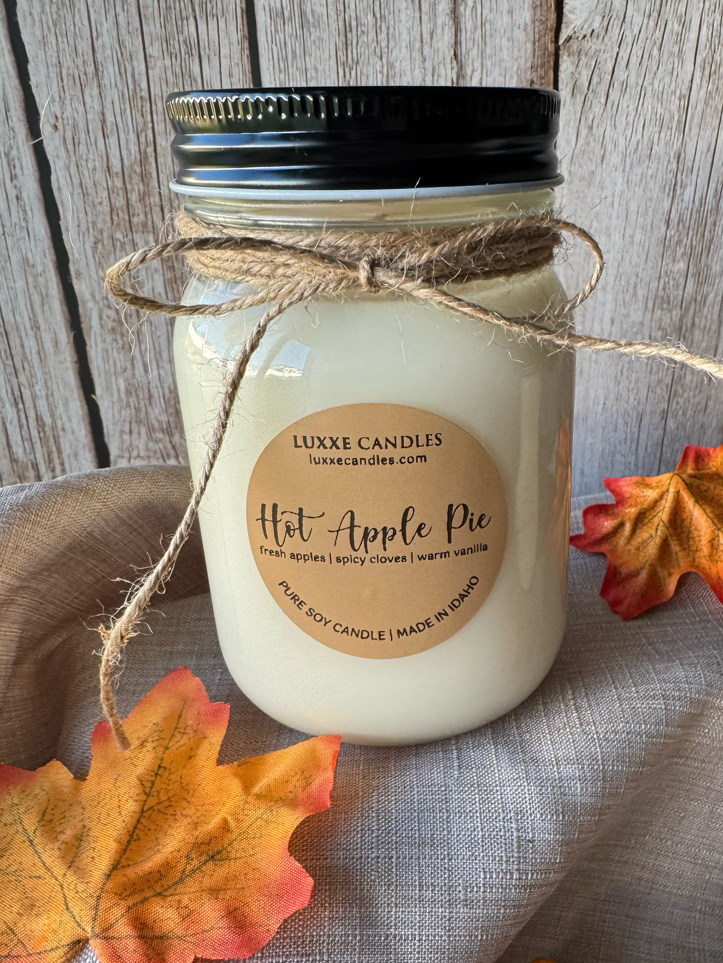 Hot Apple Pie Fall Scent | Organic Soy Candle