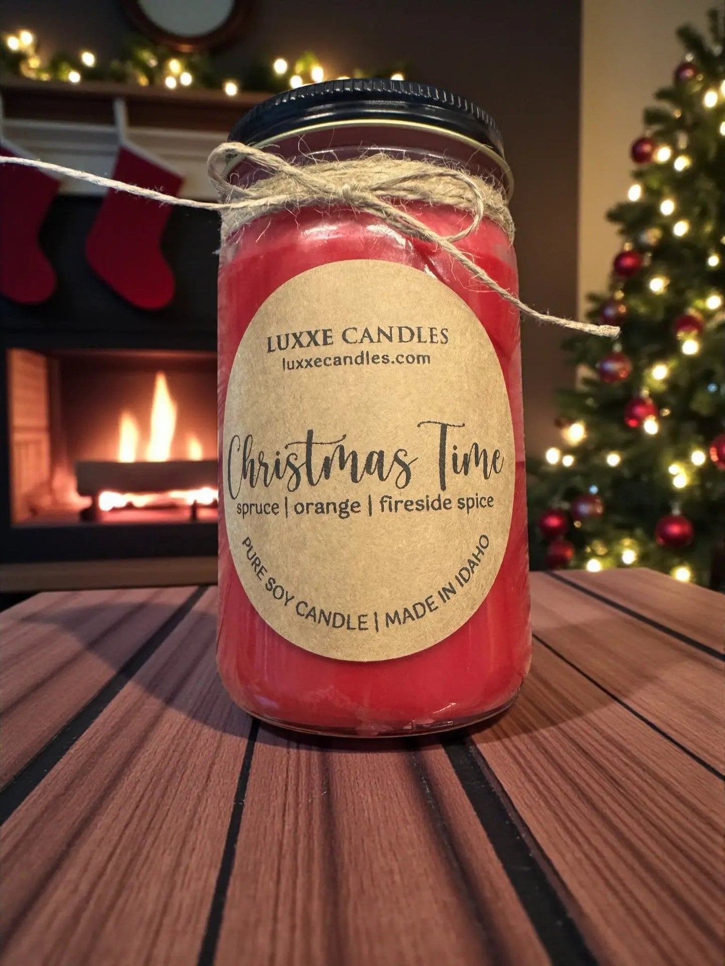 Christmas Time Holiday Candle | Organic Soy Candle My Store