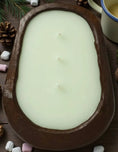 Load image into Gallery viewer, Alpine Stroll Hand-Carved Wood Bowl Soy Candle Luxxe Candles