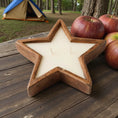 Load image into Gallery viewer, Star Patriotic Citronella Candle | Organic Soy Wax Wood Bowl Luxxe Candles