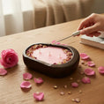 Load image into Gallery viewer, Fresh Rose Candle in Hand-carved Bowl | Organic Soy Candle Luxxe Candles