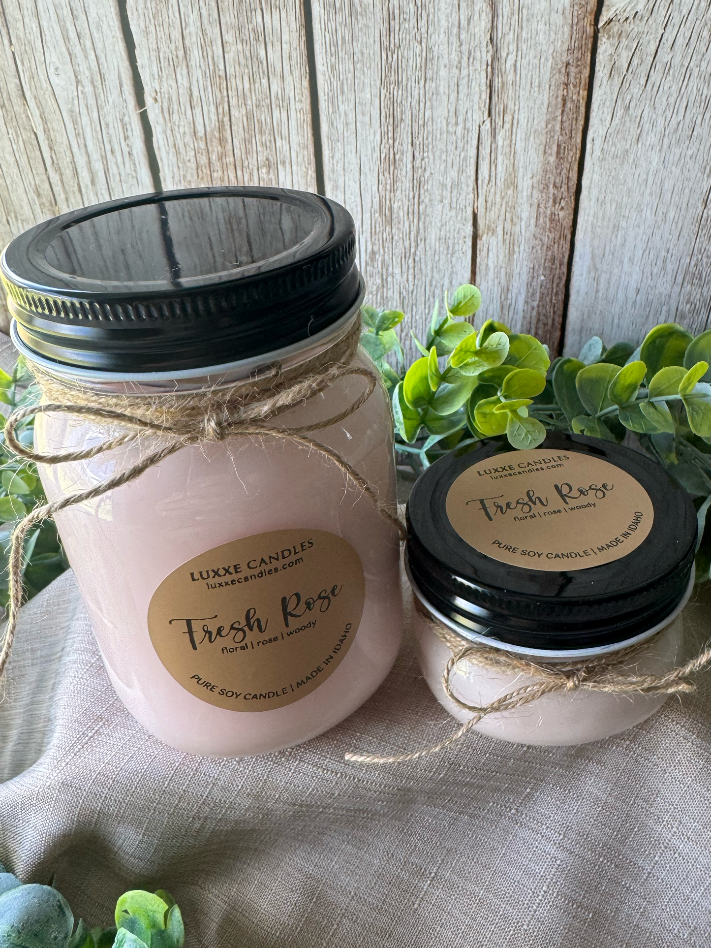 Fresh Rose Candle | Organic Soy Candle