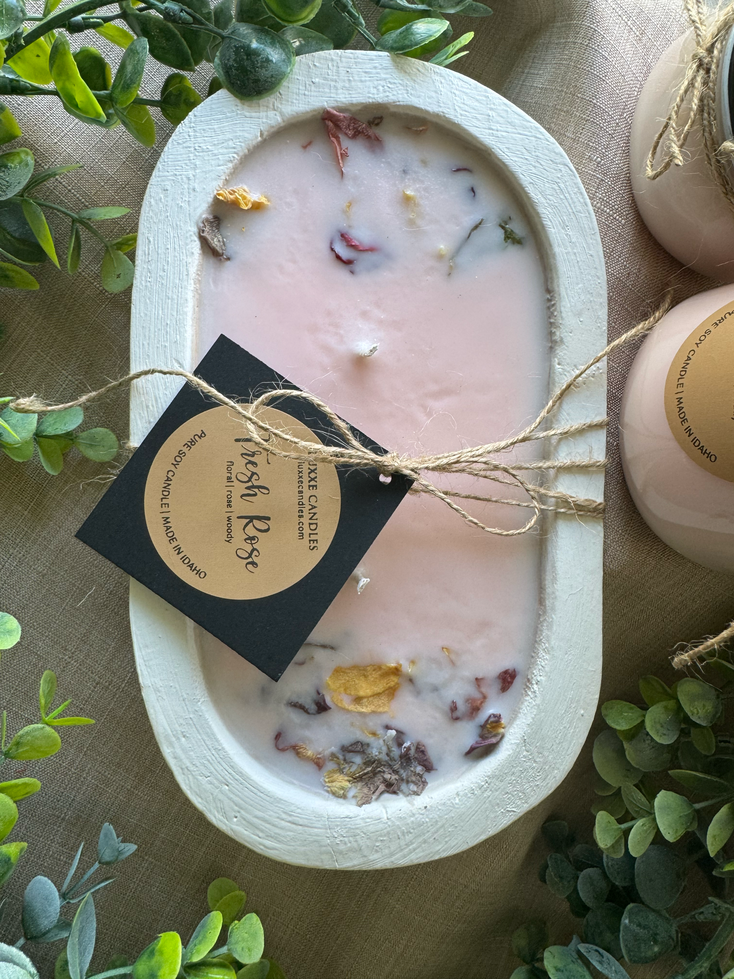 Fresh Rose Candle | Organic Soy Candle
