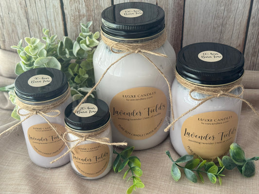 Lavender Fields Jar Candle | Organic Soy Candle