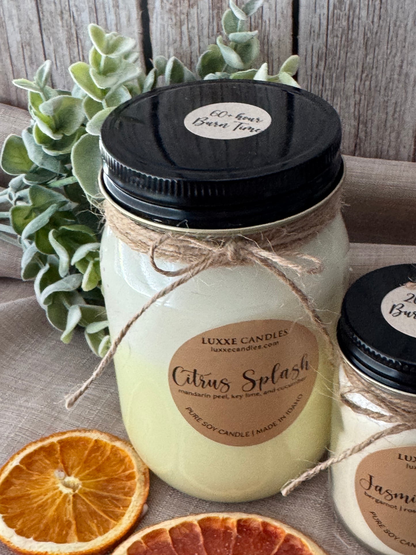 Citrus Splash Jar Candle | Organic Soy Candle