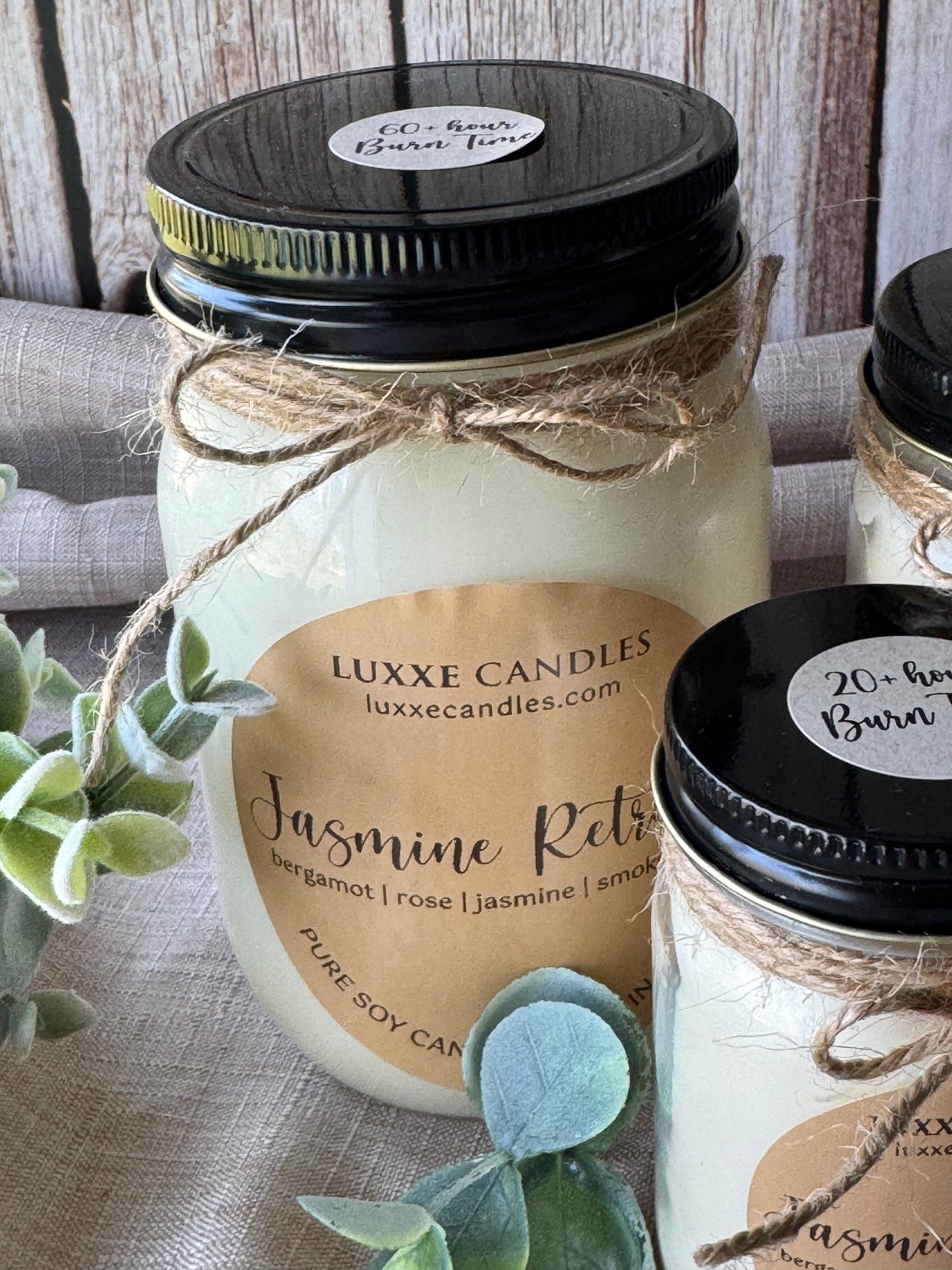 Jasmine Retreat Candle | Organic Soy Candle