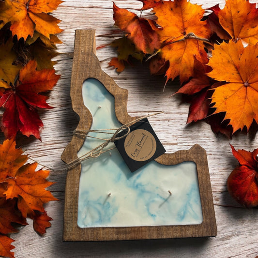 Idaho Candle in Hand-Carved Bowl | Organic Soy Candle