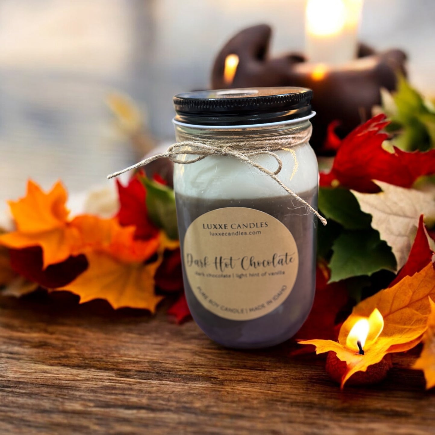 Dark Hot Chocolate |  Organic Soy Candle