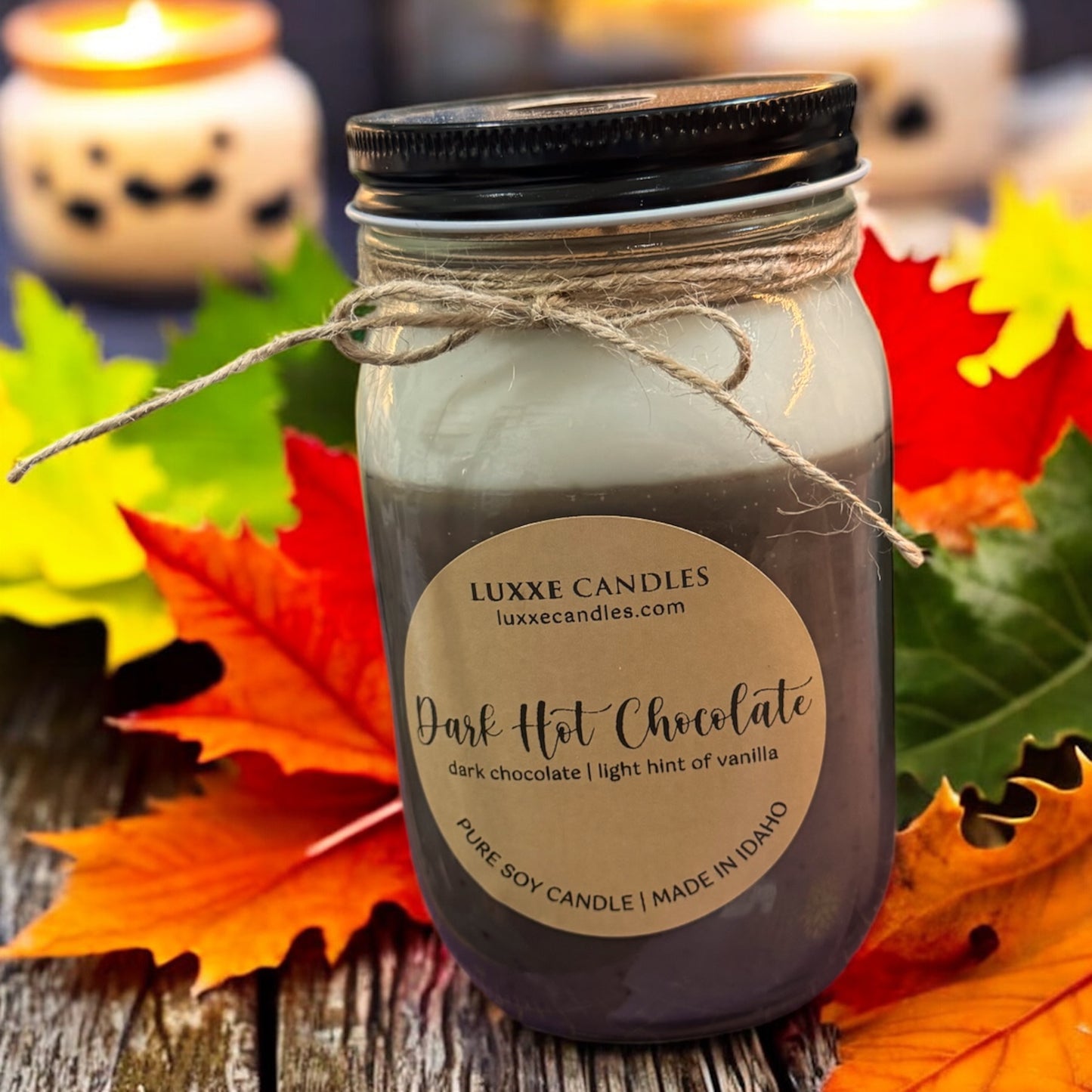 Dark Hot Chocolate |  Organic Soy Candle