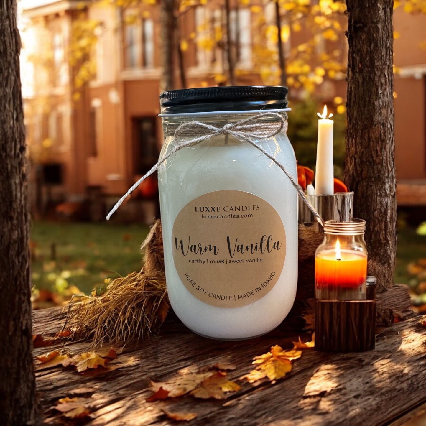 Warm Vanilla Candle | Organic Soy Candle
