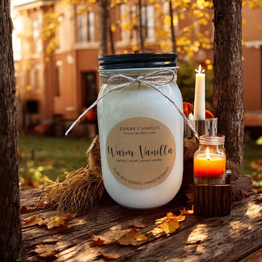 Warm Vanilla Candle | Organic Soy Candle