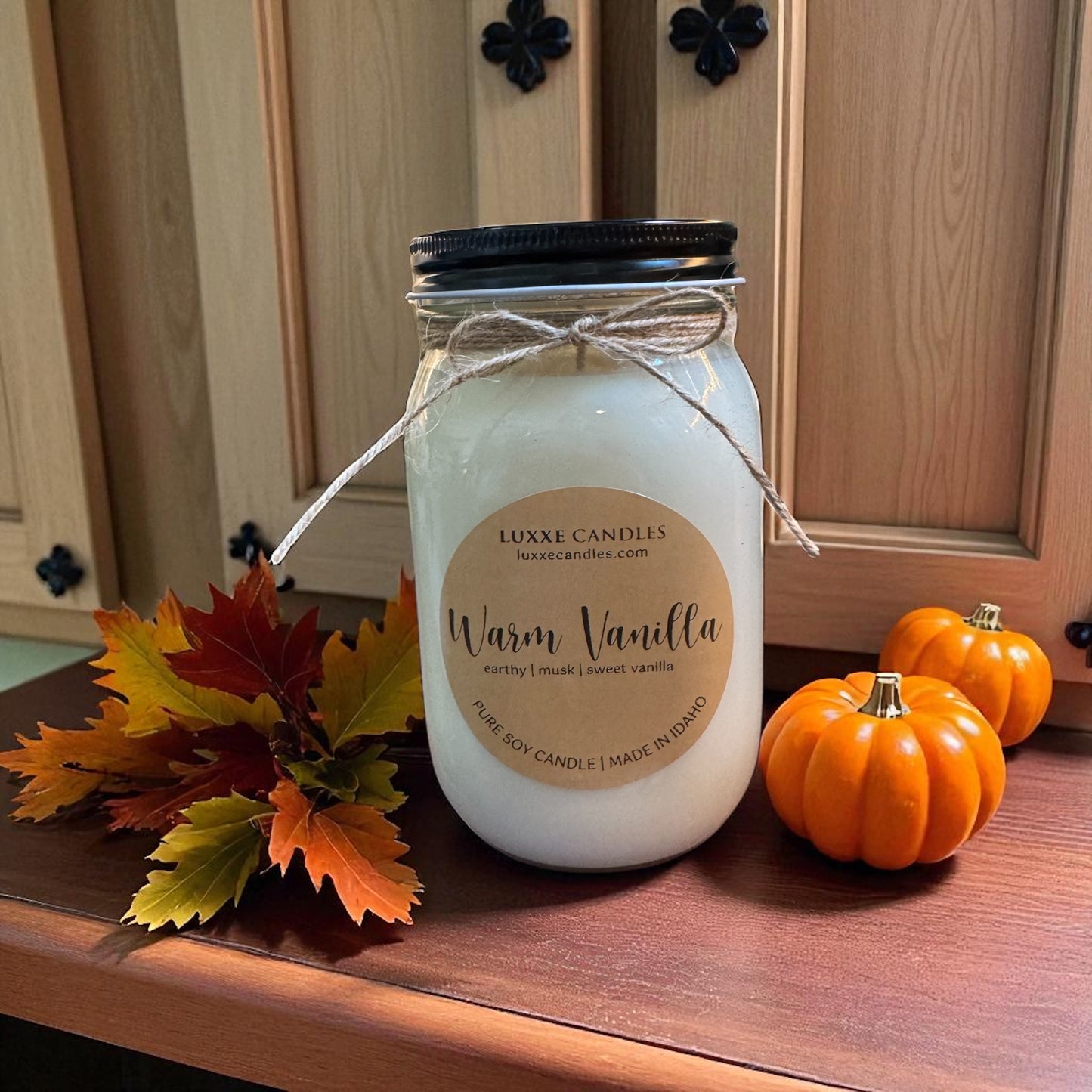 Warm Vanilla Candle | Organic Soy Candle