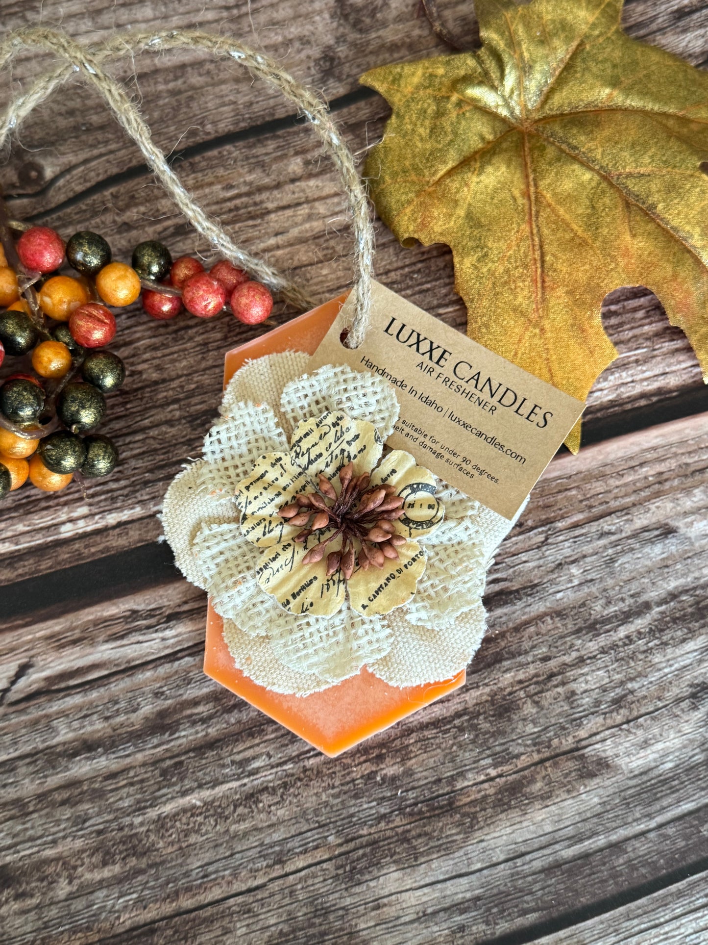 Pumpkin Spice Air Fresheners | Highly Scented Soy Wax | Long Lasting Scent