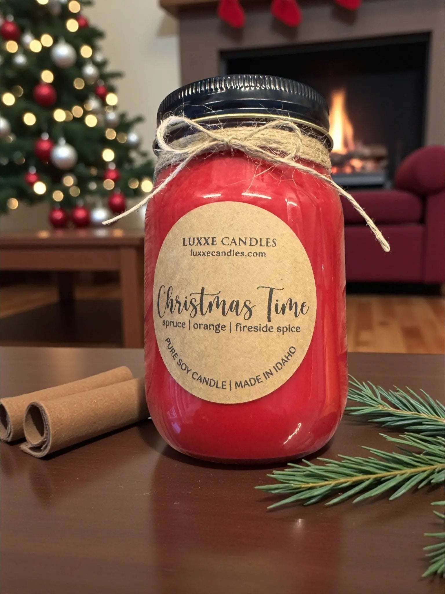Christmas Time Holiday Candle | Organic Soy Candle My Store