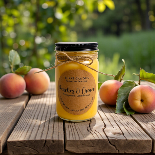 Peaches & Cream | Organic Soy Candle