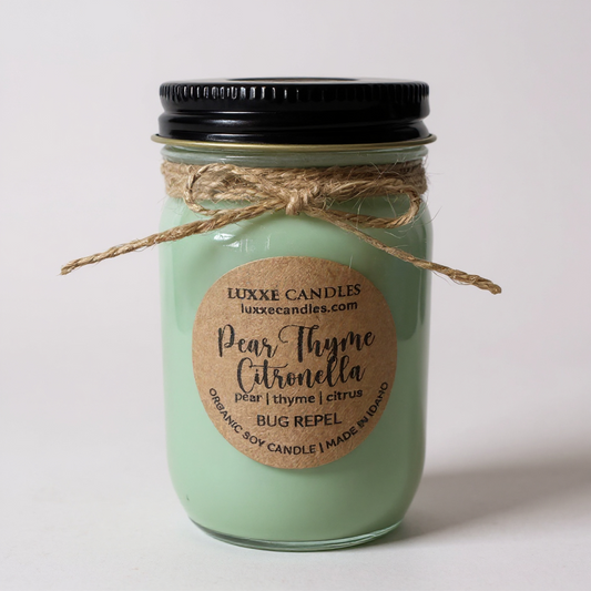 Pear Thyme Citronella | Organic Soy Candle