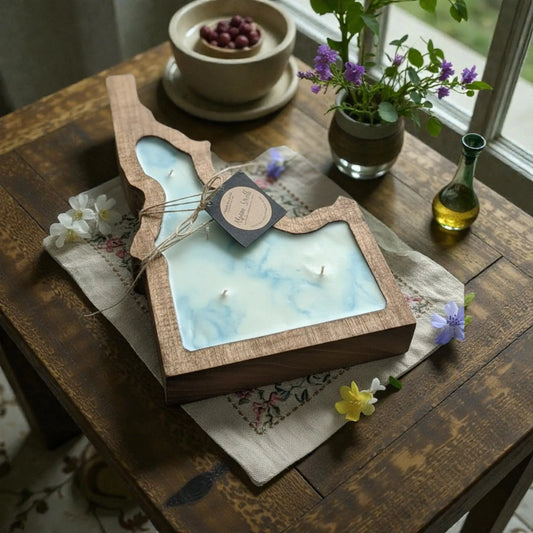 Idaho Wood Bowl | Organic Soy Candle My Store