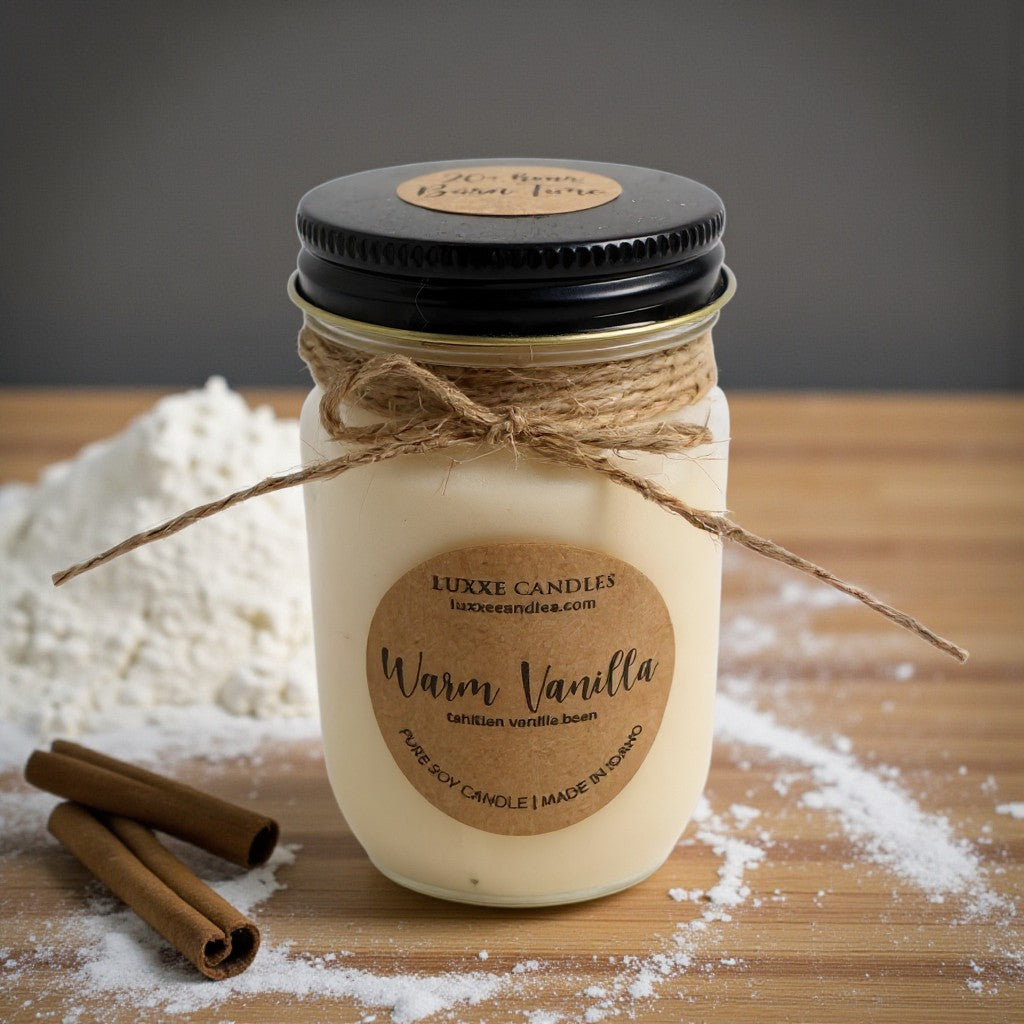 Warm Vanilla Candle | Organic Soy Candle My Store