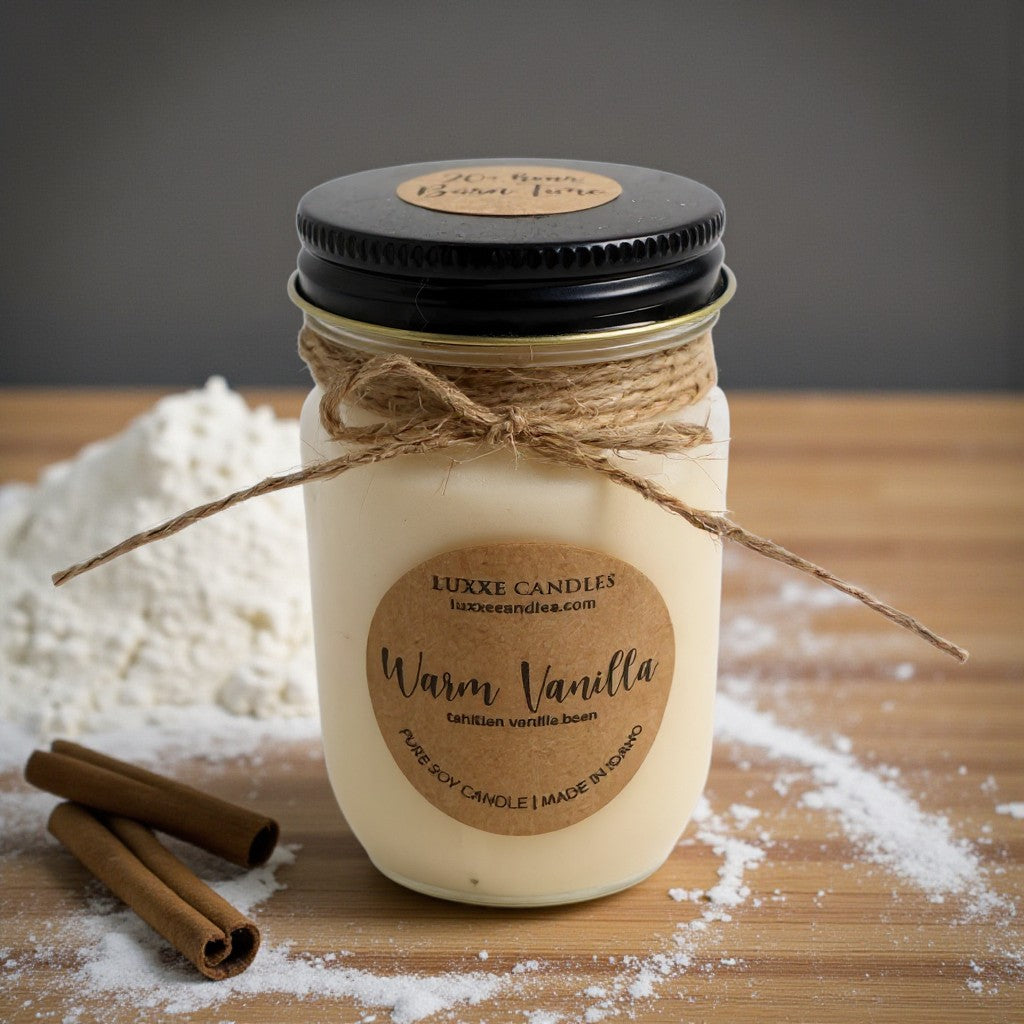 Warm Vanilla Candle | Organic Soy Candle My Store