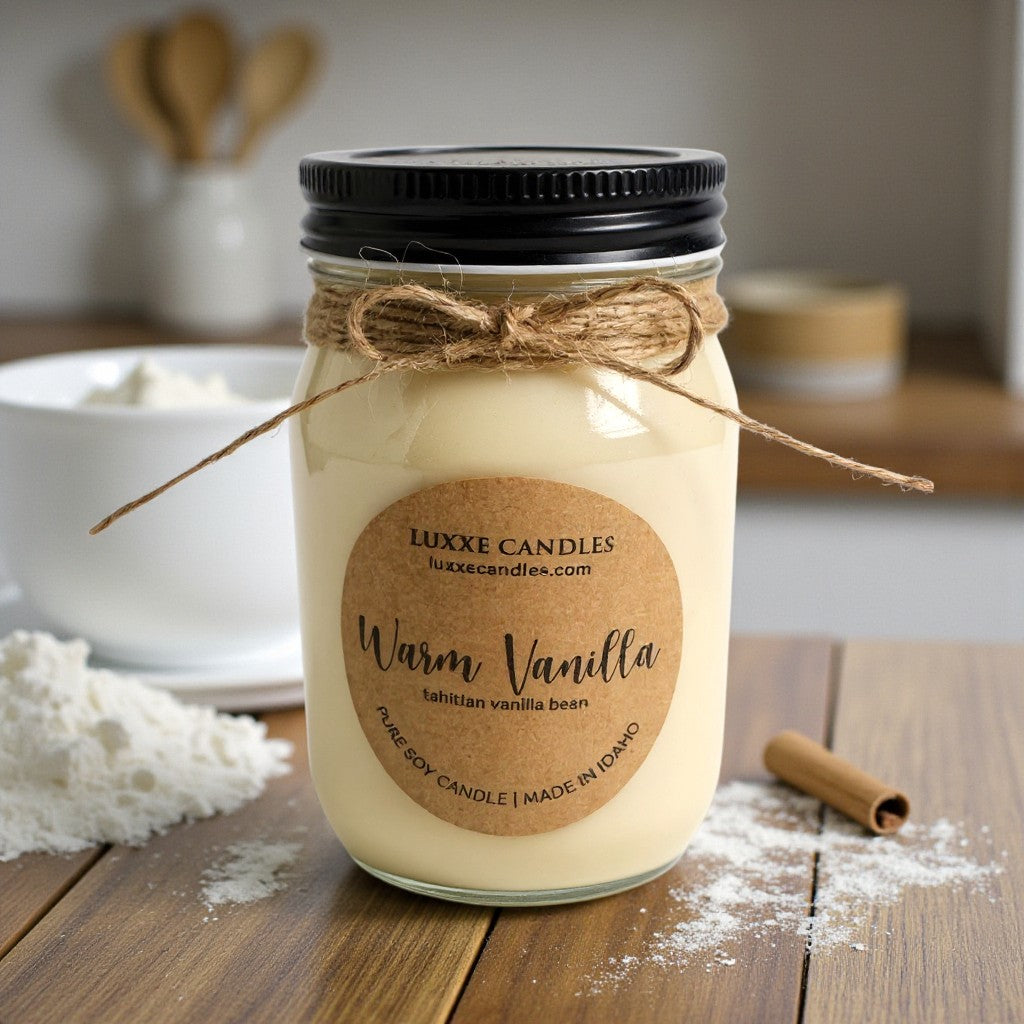 Warm Vanilla Candle | Organic Soy Candle My Store